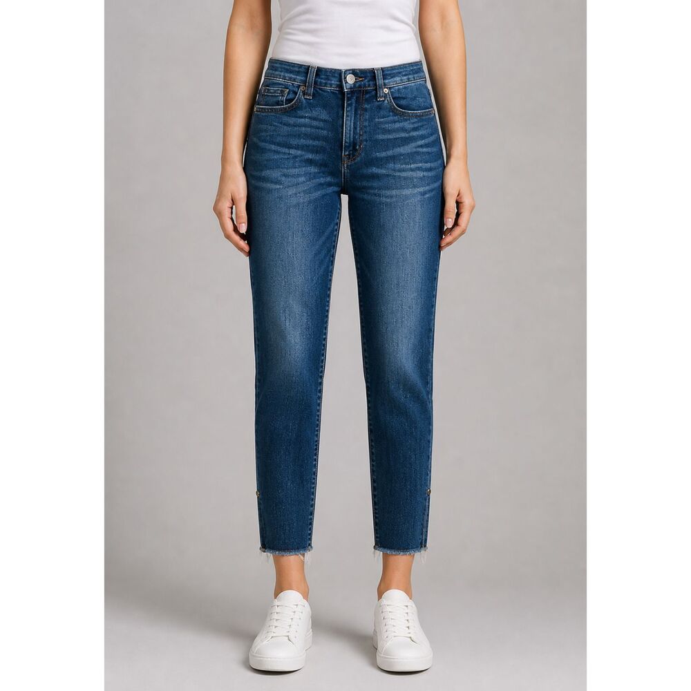 Judy Blue Bloom High Rise Jeans Skinny Fit Side Slit 25